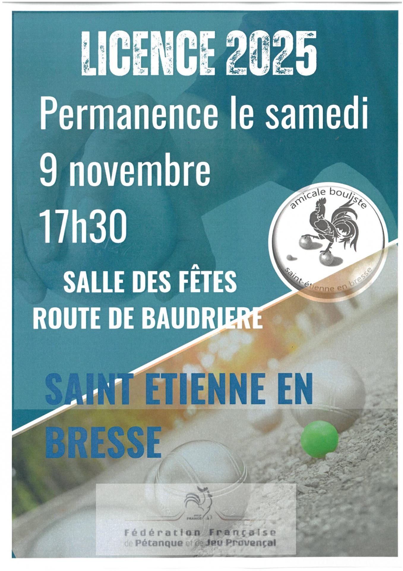 licence pétanque